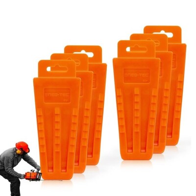 6 pack Tree Felling Wedges with Spikes for Safe Tree Cutting (5.5'', 6)