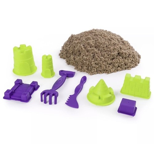 Kinetic Sand Beach Sand Kingdom Playset with 3lbs of Beach Sand,for Ages 3&up