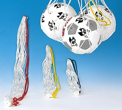 Basketball Ballnetze 5 Stück weiß für 5 bis 6 Bälle