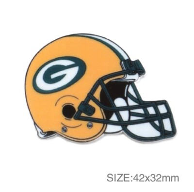 5 pc. Planar Resin Hair Bow Center Flatback 1095496 Green Bay Packers