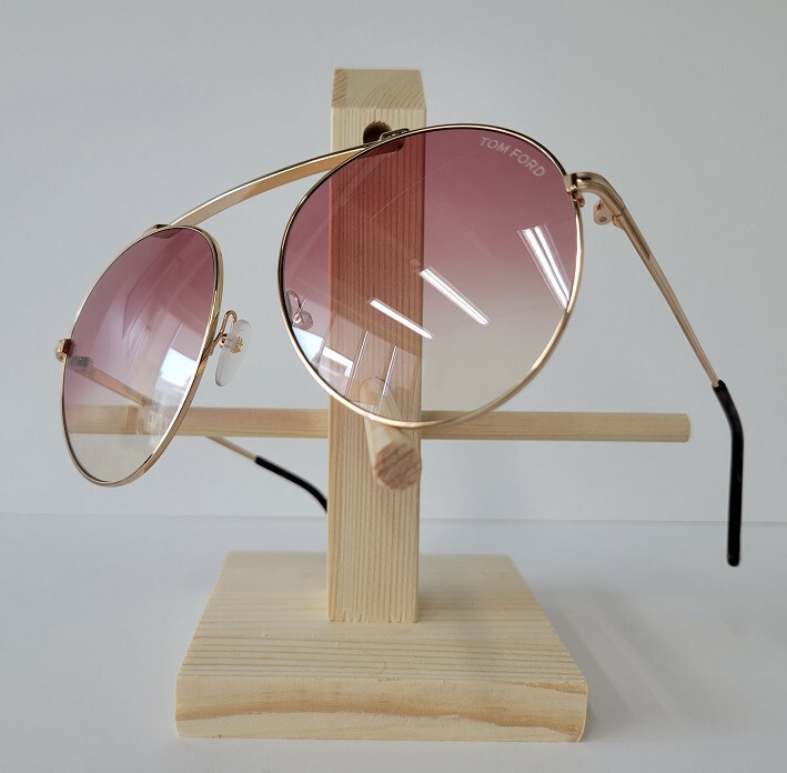 Pre-owned Tom Ford Tf-571 Simone Sunglasses Gold Pink 28z Authentic