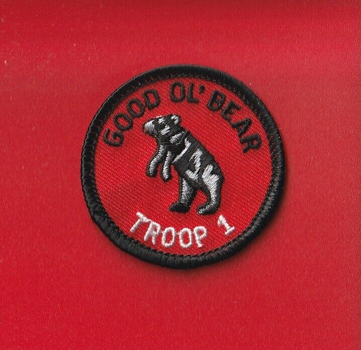 GOOD OL BEAR Round Patrol Patch Wood Badge Course Cub Boy Scout beads BSA