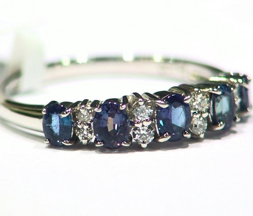 Vintage .75CT Platinum Natural Cut White Diamond Alexandrite Engagement Ring