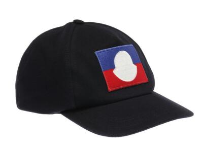 

НОВАЯ БЕЙСБОЛКА MONCLER ТЕМНО-СИНЯЯ ХЛОПКОВАЯ КЕПКА С ЛОГОТИПОМ, ОДИН РАЗМЕР, Синий