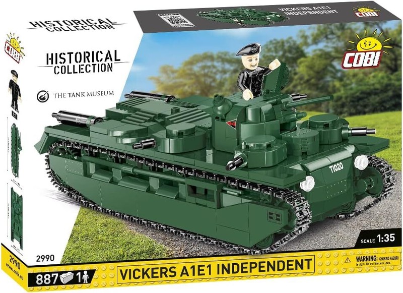 Cobi, Char Vickers A1e1 Independent - 887 PiÃ¨Ces, Ã©Chelle 1/35, Cob2990