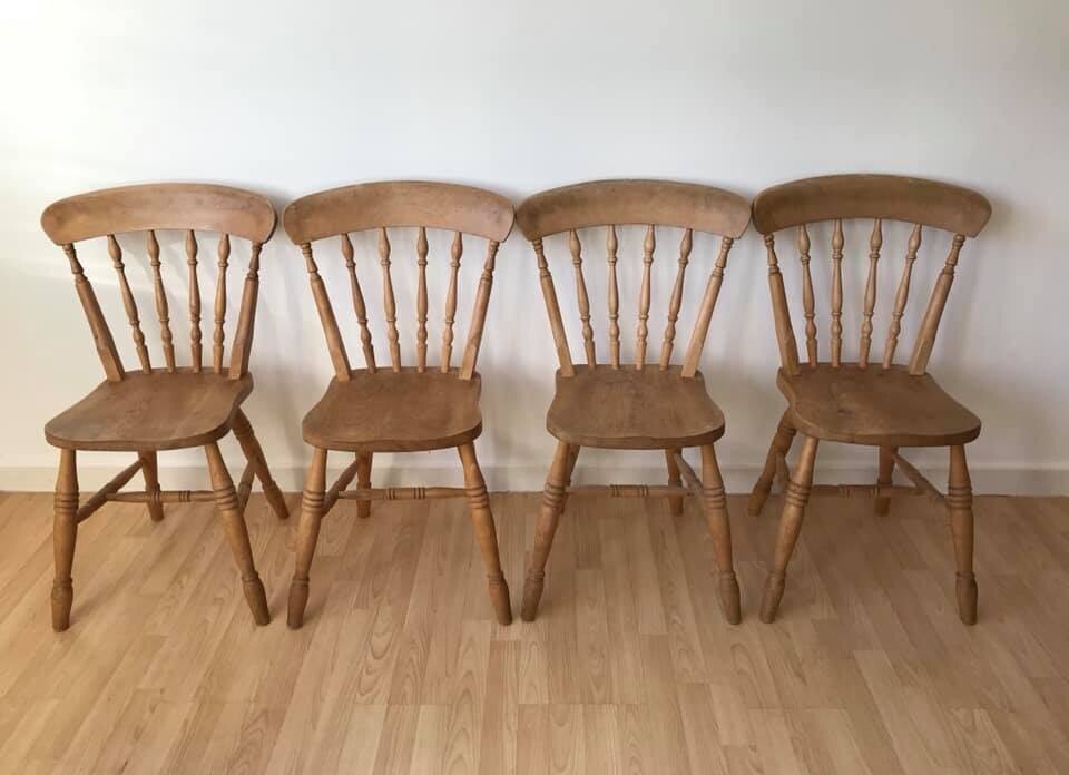 farmhouse dining room wood chairs