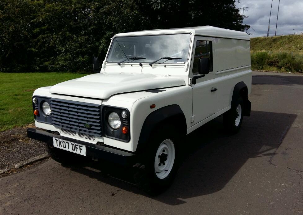 2007 07 reg Land rover defender 110 4x4 commercial van in East End