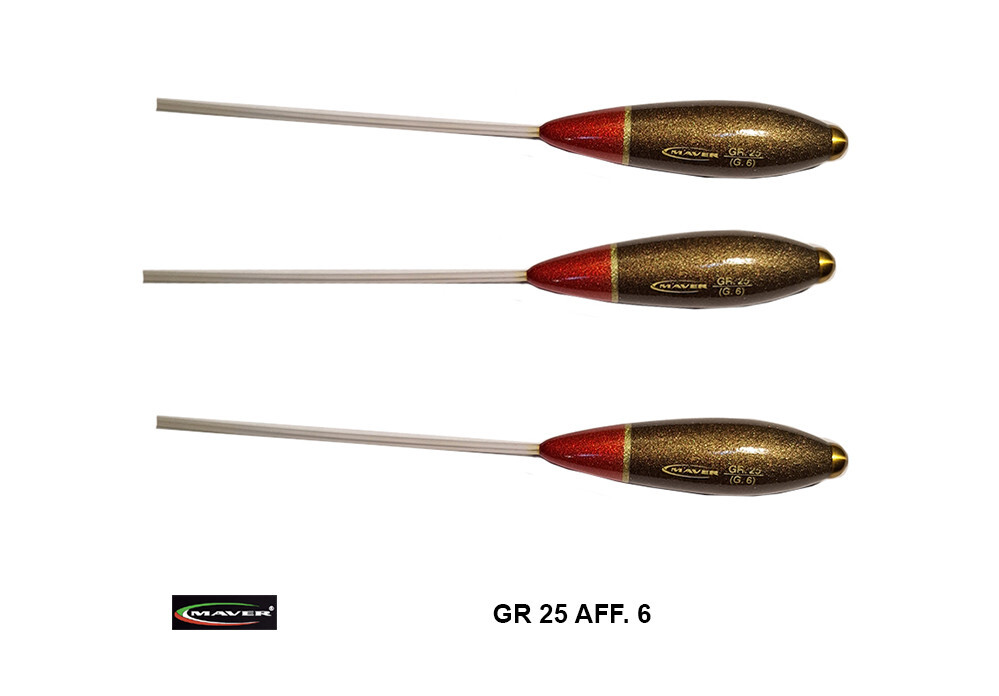 3 BOMBARDE TROTA MAVER ROSSA 25 GR -  AFF 6 PESCA TROTA LAGO CONFEZIONE 3 PZ