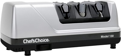 Chef'sChoice130 Professional Electric Knife Sharpener, Diamond Sharpener, Silver