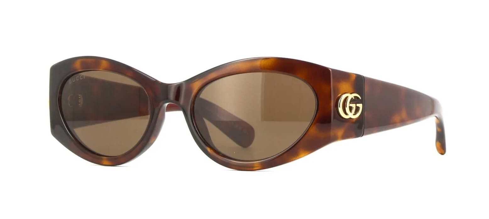 Gucci GG1401S Havana/Brown (002) Sunglasses | eBay