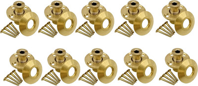 Poolzilla Brass Anchors with Collar for Wood Decks - 10 Pack, Universal Fit