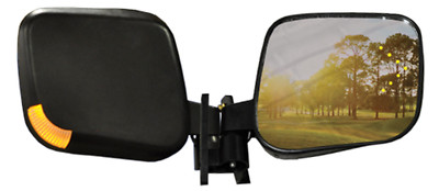 MadJax Side Mirrors with Integrated LED Blinker for Golf Cart | 6'' Viewing Area