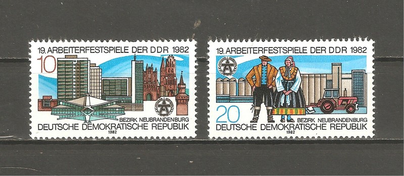 Briefmarken---Ddr---1982---Postfrisch---Mi 2706 - 2707-----