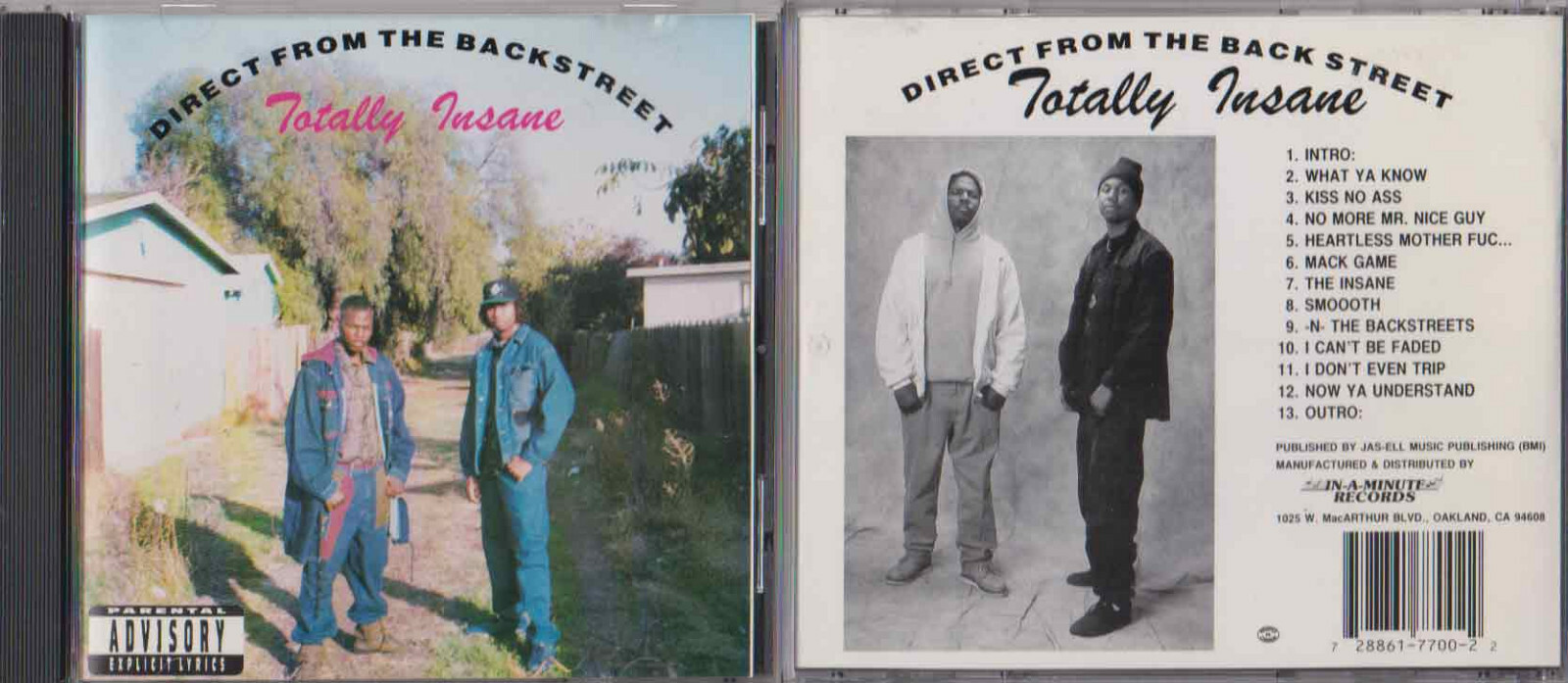 Totally Insane: Direct From The Back Street: CD Totally Insane: Direct From The Back Street: CD
