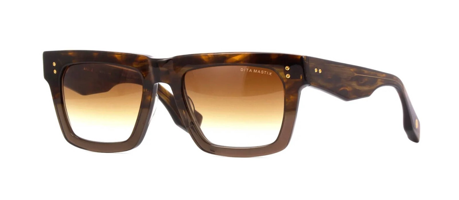 Pre-owned Dita Mastix Brown Swirl To Crystal Brown/brown Shaded (dts712-a-02) Sunglasses