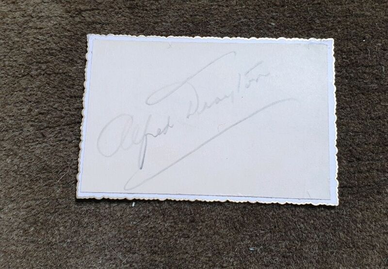 Actor Alfred Drayton Hand  Signed Cover  Card 