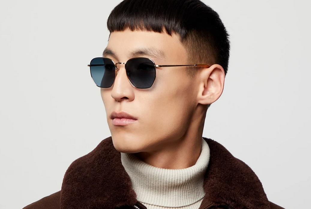 OLIVER PEOPLES ブラックフレーム ケース付き Oliver Genuine Leather Twenty-four Frame Trunk Eyeglasses in