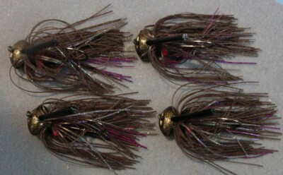 Biffle Head 5pk 5//8oz redbug Money Maker Football Swing Jig 5//0 GAMAKATSU