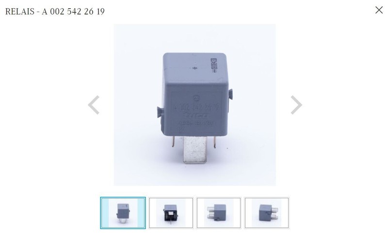 Original Mercedes-Benz Relais SekundÃ¤Rluftpumpe (Steckplatz O)