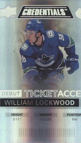 2021-22 Upper Deck Credentials - William Lockwood #79
