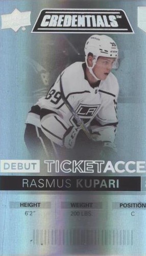 2021-22 Upper Deck Credentials - Rasmus Kupari #116