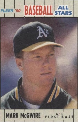 1990 Fleer Baseball All Stars - Mark McGwire #25