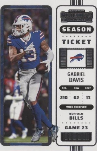 2022 Panini Contenders Gabriel Davis #13
