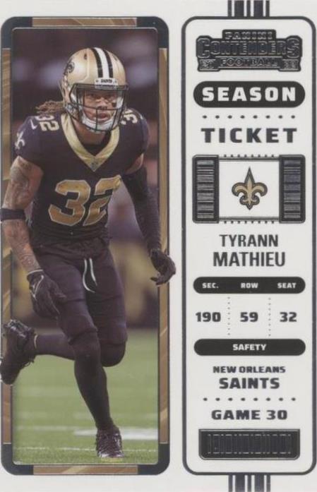 2022 Panini Contenders Tyrann Mathieu #65