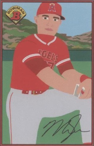 2021 Topps 1989 Bowman X Keith Shore - Mike Trout #01