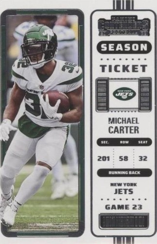 2022 Panini Contenders Michael Carter #92