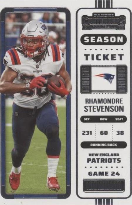 2022 Panini Contenders Rhamondre Stevenson #86