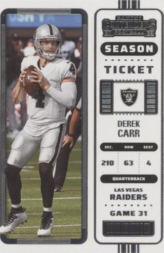 2022 Panini Contenders Derek Carr #66