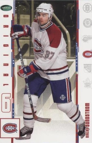 2003-04 Parkhurst Original Six Montreal Canadiens - Niklas Sundstrom #6
