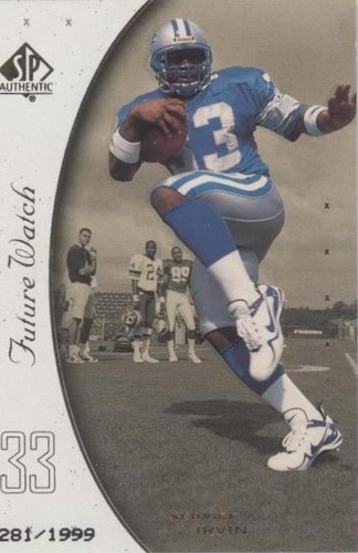 1999 SP Authentic Sedrick Irvin #128