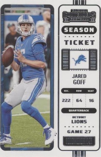 2022 Panini Contenders Jared Goff #34