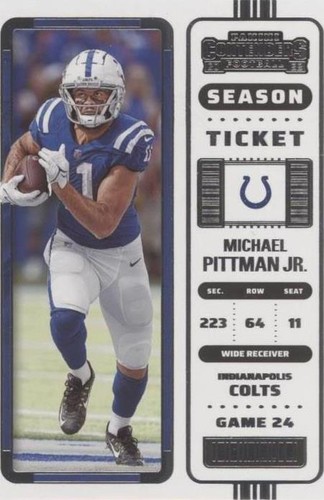2022 Panini Contenders Michael Pittman Jr. #45