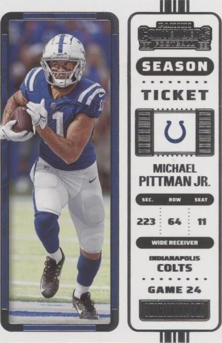 2022 Panini Contenders Michael Pittman Jr. #45