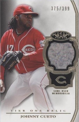 2013 Topps Tier One - Johnny Cueto #TOR-JC