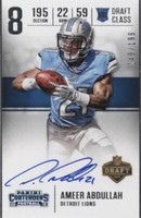 2015 Panini Contenders Ameer Abdullah #DC-AA