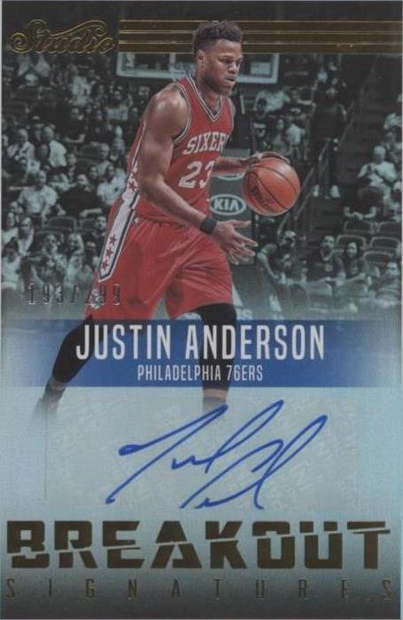2016-17 Panini Studio - Justin Anderson #26