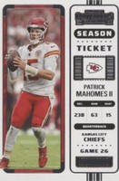 2022 Panini Contenders Patrick Mahomes II #58