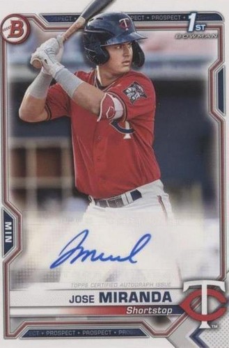 2021 Bowman - Jose Miranda #PAPR-JM