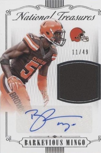 2015 Panini National Treasures Barkevious Mingo #MS-BM