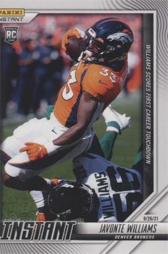 2021 Panini Instant NFL Javonte Williams #36