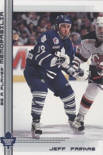 2000-01 In the Game Be A Player Memorabilia - Jeff Farkas #223