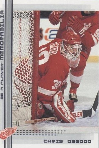 2000-01 In the Game Be A Player Memorabilia - Chris Osgood #231