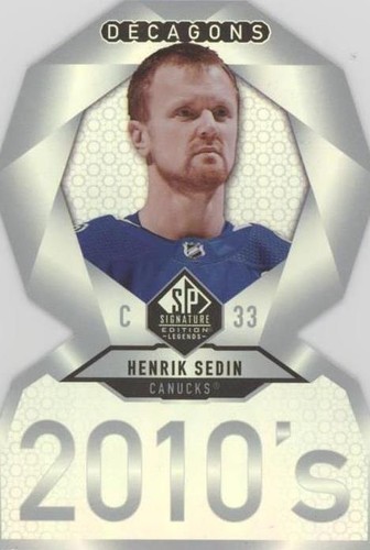 2020-21 Upper Deck SP Signature Edition Legends - Henrik Sedin #DC-100