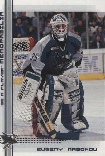 2000-01 In the Game Be A Player Memorabilia - Evgeni Nabokov #140