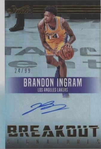 2016-17 Brandon Ingram Spectra Rookie Patch Auto Silver 2016-17 Brandon Ingram Spectra Rookie Patch Auto Silver