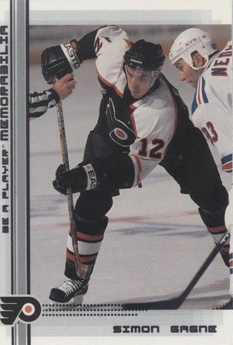2000-01 In the Game Be A Player Memorabilia - Simon Gagne #6